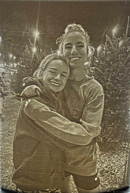 Lithophane print of MC photo