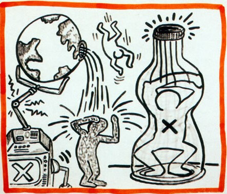 Original Keith Haring artwork