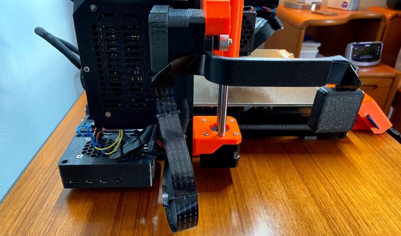 Raspberry Pi mounted under printer mainboard using 3030 mount