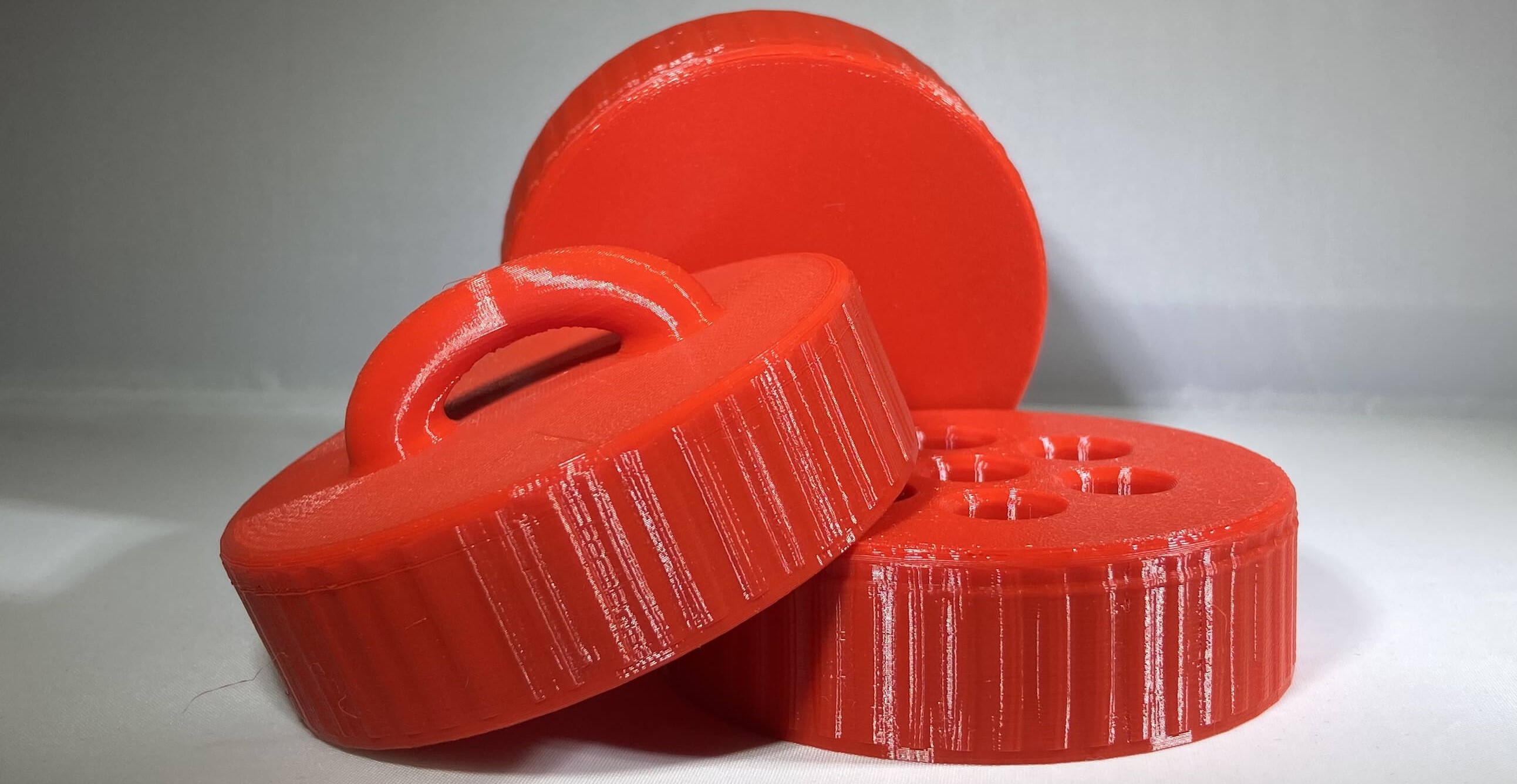 Beauty shot of various generated bottle caps