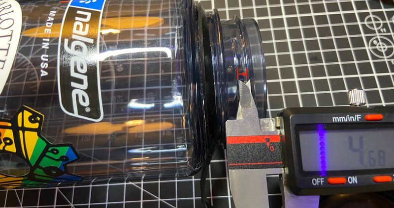 Measuring thread pitch with calipers