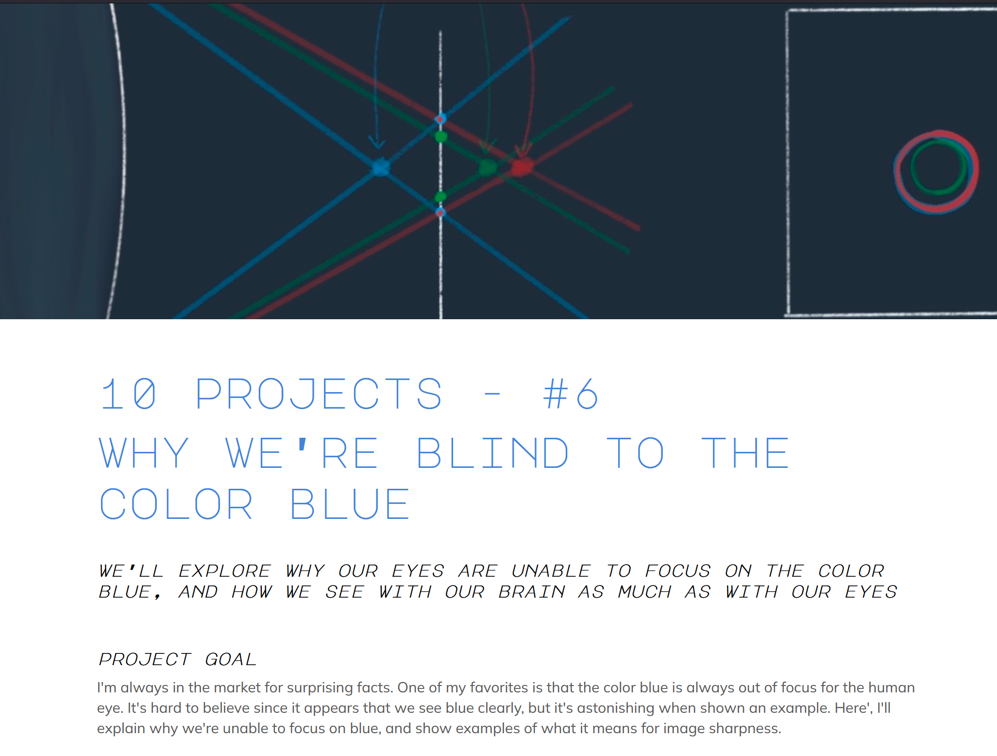 why we're blind to the color blue